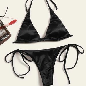 SheIN Black Bikini Set